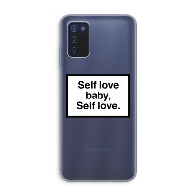 Self love: Samsung Galaxy A03s Transparant Hoesje