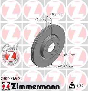 Remschijf Coat Z 230236520