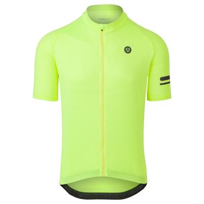 AGU Fietsshirt Core Jersey SS Essential Men Hivis Neon Yellow - Geel - L