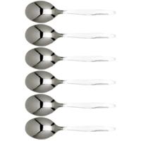Cosy & Trendy Koffie/theelepeltjes van RVS - set 6x stuks - 13 cm - zilver
