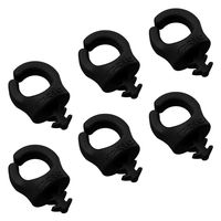 SPRIG Cable Opening 9 mm 1/4”-20, Black, 6-Pack