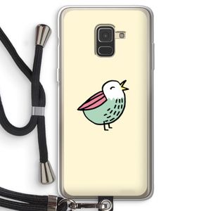 Birdy: Samsung Galaxy A8 (2018) Transparant Hoesje met koord