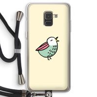 Birdy: Samsung Galaxy A8 (2018) Transparant Hoesje met koord