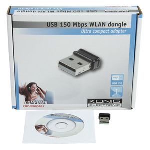 König CMP-WNUSB32 netwerkkaart & -adapter WLAN 150 Mbit/s