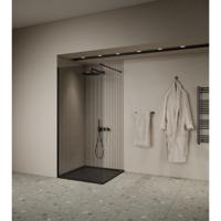 Inloopdouche BWS Elonpa Helder Glas 110x200 cm Zwart Boss & Wessing