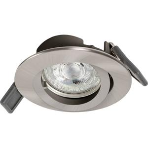 LEDVANCE RECESS DOWNLIGHT TWISTLOCK GU10 LED-inbouwlamp voor badkamer LED GU10 4.5 W IP20 Nikkel