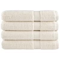 VidaXL Handdoeken solund 4 st 600 g/m² 100x200 cm crèmekleurig