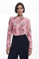 Bloemenblouse - RED - L