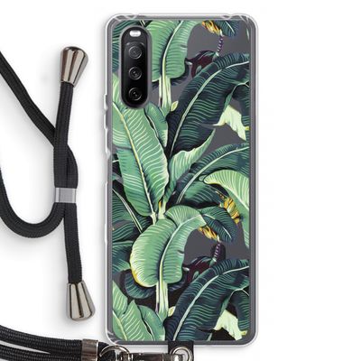 Bananenbladeren: Sony Sony Xperia 10 III Transparant Hoesje met koord