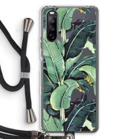 Bananenbladeren: Sony Sony Xperia 10 III Transparant Hoesje met koord