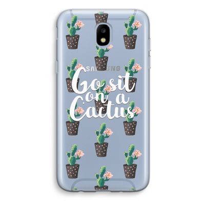 Cactus quote: Samsung Galaxy J5 (2017) Transparant Hoesje