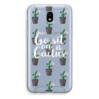 Cactus quote: Samsung Galaxy J5 (2017) Transparant Hoesje
