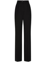 Dolce & Gabbana pantalon en laine à coupe ample - Noir