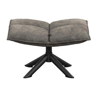 Hocker Clayton - antraciet - 45x64x41,50 cm - Leen Bakker