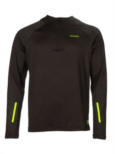 Rucanor 30546 Doug half zip l/sl tee men  - Black - XXL