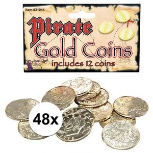 Goud piraten geld 48 munten   -