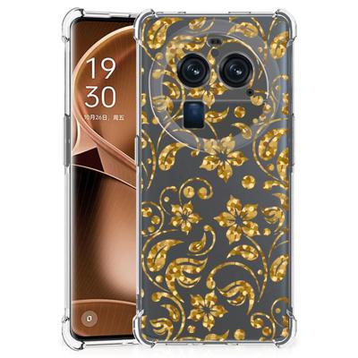OPPO Find X6 Pro Case Gouden Bloemen OPPO Find X6 Pro Case Gouden Bloemen