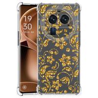 OPPO Find X6 Pro Case Gouden Bloemen