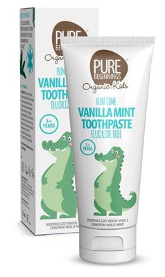 Pure Beginnings Vanilla mint toothpaste xylitol