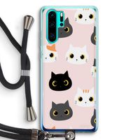 Katten: Huawei P30 Pro Transparant Hoesje met koord