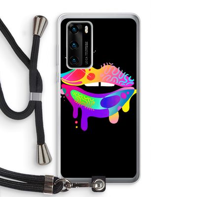 Lip Palette: Huawei P40 Transparant Hoesje met koord