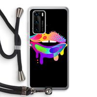 Lip Palette: Huawei P40 Transparant Hoesje met koord