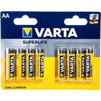 Varta batterijen AA Superlife R06 1,5V zink-carbon 8 stuks - thumbnail