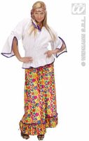 Hippie kostuum fluweel vrouw Andromeda