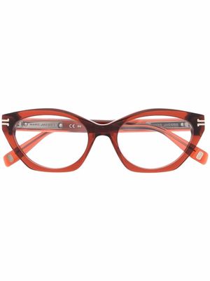 Marc Jacobs Eyewear lunettes de vue à monture papillon - Marron