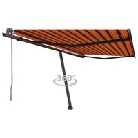 Luifel vrijstaand automatisch 400x300 cm oranje en bruin