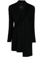 Y's asymmetric layered blazer - Noir