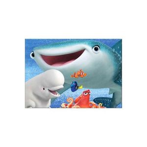 Art for the Home canvas Finding Dory Shark - blauw - 70x50 cm - Leen Bakker