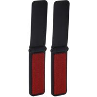 Kledingborstel - 2x - kunststof - inklapbaar - pluizenborstel