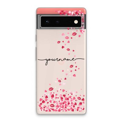 Hartjes en kusjes: Google Pixel 6 Transparant Hoesje