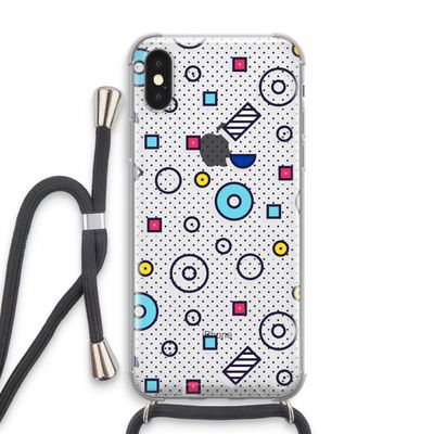 8-bit N°9: iPhone XS Transparant Hoesje met koord