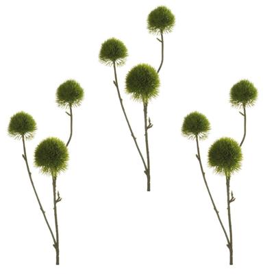 Kunstbloemen - 6x - anjer - takken - 58 cm - groen - kunsttakken/kunstplanten