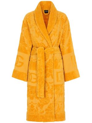 Dolce & Gabbana peignoir en jacquard - Orange