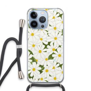 Summer Daisies: iPhone 13 Pro Transparant Hoesje met koord