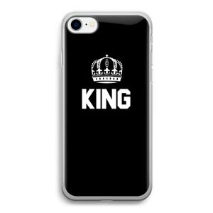 King zwart: iPhone SE 2020 Transparant Hoesje