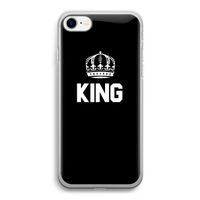 King zwart: iPhone SE 2020 Transparant Hoesje