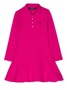 POLO RALPH LAUREN KIDS robe-polo à motif Polo Pony - Rose