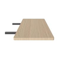 Bolia Graceful verlengblad set van 2 - 105 cm - 30 mm - wit geolied eiken
