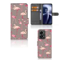 OnePlus Nord 2T | Telefoonhoesje | Met pasjeshouder | Flamingo
