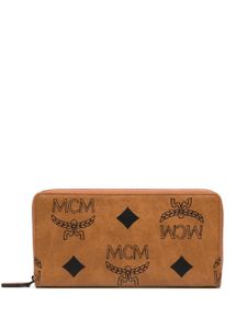 MCM portefeuille Aren à motif monogrammé - Marron