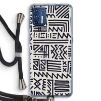 Marrakech print: Motorola Moto G9 Plus Transparant Hoesje met koord