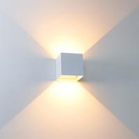 LED&apos;s Light Kubus LED Wandlamp voor buiten - Omhoog&Omlaag licht - IP65 - Wit