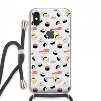 Sushi time: iPhone XS Max Transparant Hoesje met koord