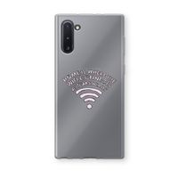 Home Is Where The Wifi Is: Samsung Galaxy Note 10 Transparant Hoesje