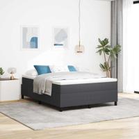 Platform bedframe Donkergrijs 140 x 190 cm Stof