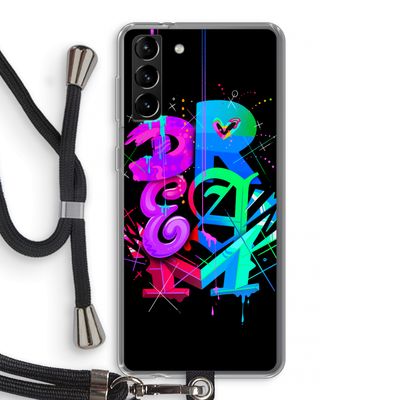 Dream: Samsung Galaxy S21 Plus Transparant Hoesje met koord